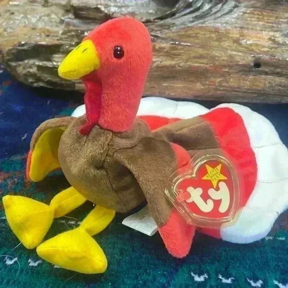 TY beanie baby, Gobles, turkey, PVC pellets rare 1997 retired. - Picture 1 of 10